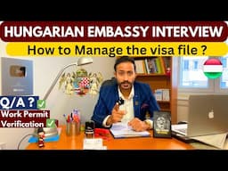 Hungary work visa | embassy interview Q/A | Hungary work permit 2024