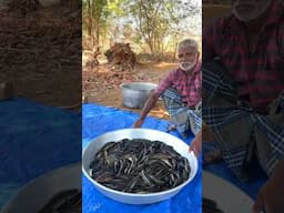 River Fish Fry | Snakehead Fish Cleaning and cooking | Food fun village #shorts