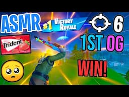 ASMR Gaming 😴 Fortnite Chapter 2 OG 1st Win Relaxing Gum Chewing 🎮🎧 Controller Sounds + Whispering 💤