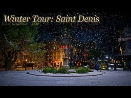 Virtual Winter Walk - Saint Denis | RDR2 | Relaxing City Ambience with Muffled Christmas Jazz Music