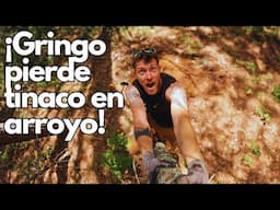 ¡Gringo pierde tinaco en arroyo!