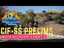 2024 XC - CIF-SS Prelims - D3 Boys Heat 2 (Miller of South Torrance wins, Oak Park top qualifier)