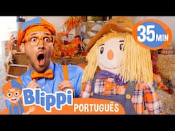 Blippi Visita uma Fazenda de Abóboras | Blippi Brasil | Vídeos Educativos para Crianças