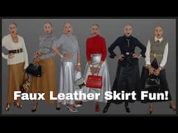 Turn Heads With These Stunning Faux Leather Skirt Outfit Ideas