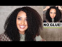 Watch Me Slay The Most Natural Curly Wig Like It's My Own Hair | No Glue, No Baby Hair! | RPGSHOW