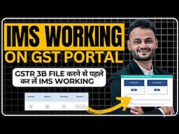 Important IMS working before GSTR 3B Filing of Oct 2024