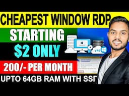 Window RDP $2 Only | How To Buy RDP at Lowest Price With Admin Access | Cheap Window RDP VPS Hosting