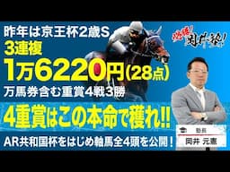 【アルゼンチン共和国杯2024含む4重賞】今週は特別版！土日4重賞の軸馬を公開！[必勝！岡井塾]