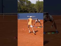 Footwork training at its best 💪✨ #tennis #footwork #tennistraining #tennisacademy