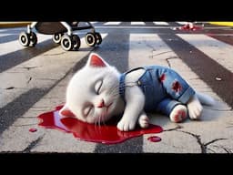 Kitten had an Accident😿 | Became Police Revenge😻 #ai #cat #cute #kitten #cartoon #cutecat #aicat