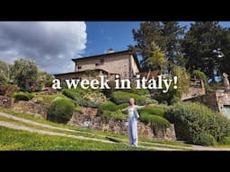 italy diaries | farm stay in tuscany, shopping & eating in Florence, beautiful lake como wedding