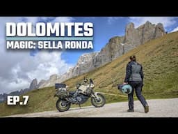 THE MAGICAL SELLA RONDA - Gardena, Sella, Pordoi, Campolongo - Italy DOLOMITES motorcycle trip - EP7