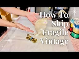 How To Ship A Fragile Vintage Lamp  *Paper Crinkling*