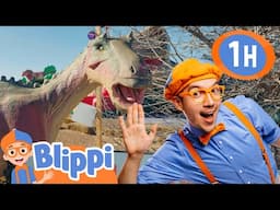 Blippi the Dino Explorer! 🦖🔍 Journey to the Age of Dinosaurs! | Learning Videos for Kids 🔵🟠