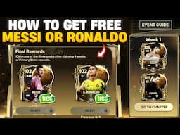 HOW TO GET FREE 102 OVR RONALDO OR MESSI FC MOBILE 25 | BALLON D'OR EVENT GUIDE FC MOBILE!