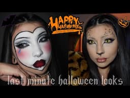 LAST minute halloween makeup ideas (happy halloween)