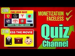 Quiz Channel Kaise Banaye | Quiz Channel Monetization | Faceless Youtube Channel Ideas (Copy-Paste)