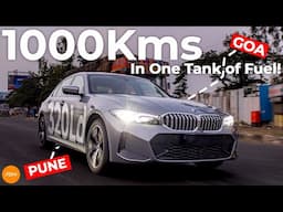 1000+ KMS in 1 TANK OF FUEL in the 2024 BMW 320Ld! | BMW 320Ld Pune-Goa Roadtrip! | Kitna Deti Hai?