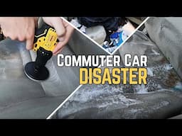 Deep Cleaning DISASTER Commuter Car. Full Interior Detailing Transformation.