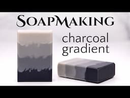 Charcoal Gradient Pointy Layers Soap Making