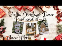 Rustic Christmas Decor! Raw Wood Blanks!