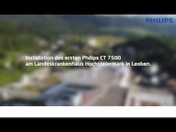 Installation des Spectral CT 7500 am LKH Hochsteiermark in Leoben