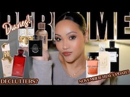 PERFUME DIARIES 📒 NOVEMBER PERFUME TRAY UPDATE |PERFUMES I HAVE BEEN WEARING THIS MONTH | AMY GLAM ✨