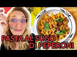 Making pasta with pepper sauce instead of tomatoes! -- vlog in Italian (eng subtitles)