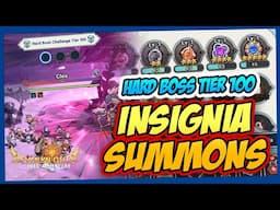 Conquering Hard Boss Tier 100! Insignia Tickets & Summons First Impressions | Seven Knights Idle