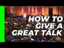 How to give a great science talk | ‘Talking Science’ Course #7