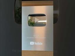 Unboxing the 100K YouTube Silver Play button! Thank you so much!