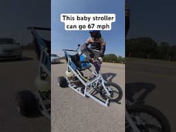 Worlds Fastest Stroller #babystroller #landspeedrecord