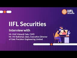 #IIFLSecurities IPO Interview Mr.Kirit Vishanji Gala, CMD and Mr.Balkishan Jalan Executive Director.