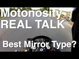 Motorcycle Bar End Mirrors vs Stock