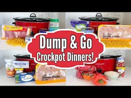 6 DUMP & GO CROCKPOT DINNERS | Delicious & Simple Slow Cooker Recipes! | Julia Pacheco