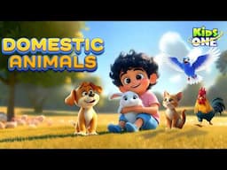 Sing Along with Pets! Domestic Animals Rhyme 🐇 Cartoon Nursery Rhyme🐶Rhymes & Songs for Kids🐱KidsOne