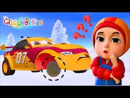 Car Lost Its Wheel - 2 | The Wheel Goes Missing Again | Nursery Rhymes - Gigglebellies