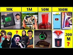 All Types Of YouTube Play button In Hindi 2024| 100 million| 50 million