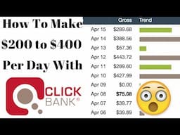 Clickbank for Beginners - How To Make $200 to $400 Per Day With Clickbank 2018