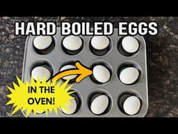 Perfect Oven-Baked Hard Boiled Eggs 🥚 Never Fail Hack! Easy Meal Prep Tips Will Change Your Life 🔥