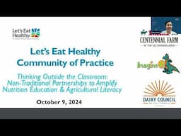 Non-Traditional Partnerships to Amplify Nutrition Education & Agricultural Literacy