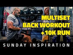 Epic Sunday Workout: 55-Min Back Blast 💪 + 10KM Run 🏃 | Get Fit with Me!