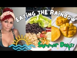 EATING THE RAINBOW! | WHOLE FOOD PLANT BASED VEGAN | OIL FREE