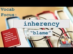 Vocab Focus: Inherency