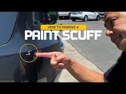 Removing Minor Paint Scuff on my Tesla Model Y