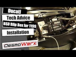 Ducati Panigale 1199S 899 Bike Sport Developments Blip Box Installation