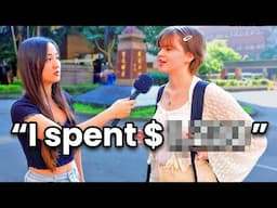 Asking EXPATS IN TAIWAN How Much They Spend 💵