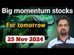 intraday stocks for tomorrow  | bank nifty prediction | 25 Nov 24 |Market Analysis | #intraday