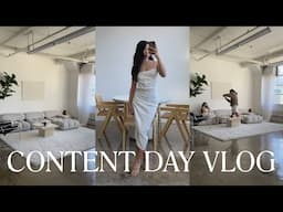 LIVING IN CA | SMALL BUSINESS VLOG - Content day behind the scenes + how to prep for a photoshoot