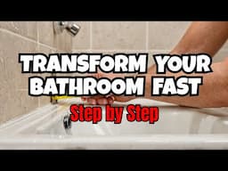 DIY Modern Bathroom Remodel A STEP BY STEP DIY TUTORIAL (DAY 1)